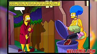 Discover the hottest butt scenes in Simptoons Simpsons hentai.