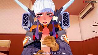 Valkyrie Gives A Blowjob In POV Sex Scene From Apex Legends Fantasy