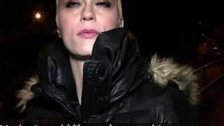 Shorthaired Czech Beauty Fucks Hardcore Outdoors in Public