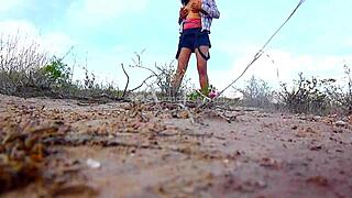 Cogiendo en el Desierto with Indian and Mexican Vibes Outdoors