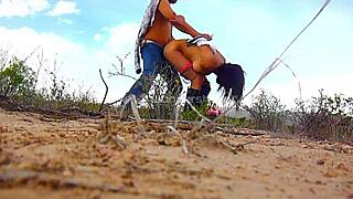 Cogiendo en el Desierto with Indian and Mexican Vibes Outdoors