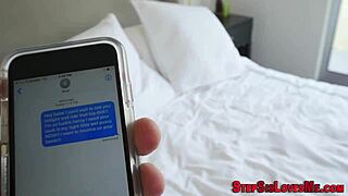 Teen gets cummed on by stepbro