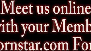 Watch redhead Siri play with her huge dildo in the sun