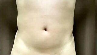 Bold Asian Girl Shows Shaved Pussy and Cock in Intense Action