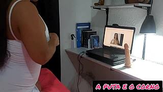 What a delicious ass full of stars, that married babe showing off her big booty for anal fun?