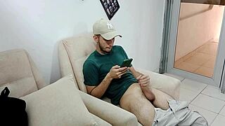 I find my horny stepson masturbating alone. I help him out with a full sexy story.