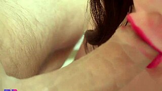 Russian Amateur Gives Sensual Sloppy Blowjob With Close-Up Cum Play And Creampie