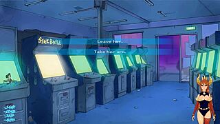 night lessons part 1 with arcade nudity and sexy redhead anime vibe