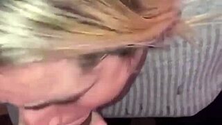 blonde slut loves deepthroat dick