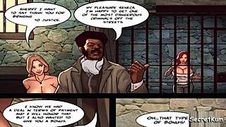 Innocent White Girl Loses Virginity to Monster Cock Lawman in Interracial First Time