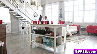 Gals Deliver Triple Deep Throat Blowjob!