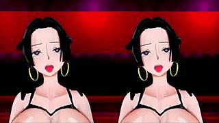 boa hancock cheats on luffy in vr motel scene