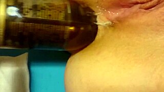 Bottle UP MY ASS! Watched my wife take extreme anal with toys.
