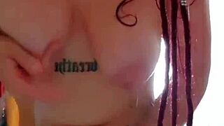 Masturbation under the shower leads to unlimited orgasms with natural tits