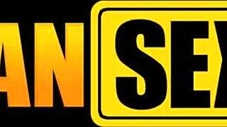 african sex trip - stunning black ebony babe satisfies white stud