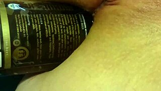 Bottle UP MY ASS! Watched my wife take extreme anal with toys.