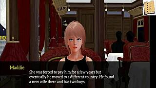 redhead and blonde with small tits in cartoon family