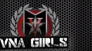 vicky vette and kiara edwards in hot lesbian threesome with fishnets and heels 😍