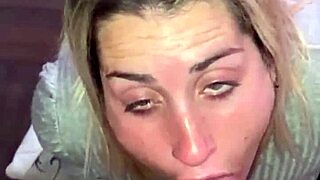 blonde slut loves deepthroat dick