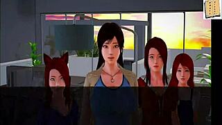 My New Family 181: Redhead Teen In Erotic Hentai Game