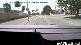 Detailed POV blowjob in gay sex scene