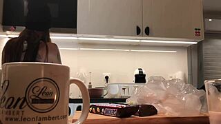 hey, spying on young wife washing dishes right now?