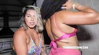 Two Big Booty Brazilian Latinas, Victoria Dias and Bombomd4, Gangbang with Jhonny Gab and Clarkes Boutaine.
