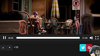 Horny Juno and Ellie in tight no-pants zone get fucked ass to ass