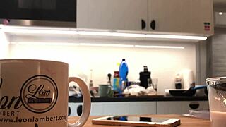 hey, spying on young wife washing dishes right now?