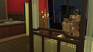 santu aunty interacts with neighbour guy