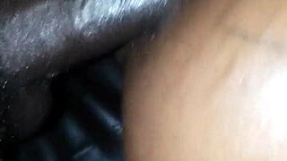 ebony girl takes monster cock in anal session