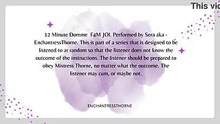 f4m femdom joi cei 1of12 with domination and cum instructions