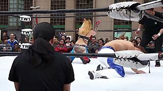 2013 Wrestling Match: Dou Yu Vs Apple Miyuki In Osaka Pro Wrestling League