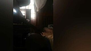 She Searches for Shoes Under Bed During Homemade Fun