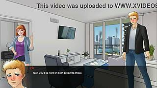 Pretty red haired lady in zb complex hentai game sex scene