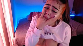 Egirl Spits And Drools All Over Cock In Ahegao Blowjob Session