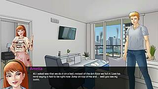 Pretty red haired lady in zb complex hentai game sex scene