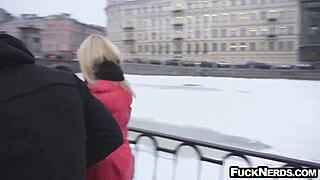 Hot Blonde in Glasses Engages in Hardcore Sex