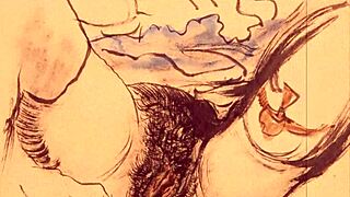 Vintage Erotic Illustration From Retro Era