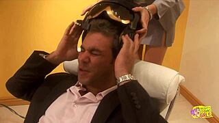 virtual girls play with dildo on sofa