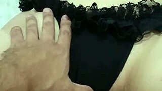 caressing the redhead's big ass and pink pussy masturbation.