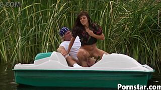 Horny Babe Dru Berrymore Sucks Cock Outdoors