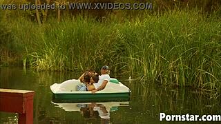 Horny Babe Dru Berrymore Sucks Cock Outdoors