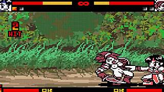 Asian fighters battle in hentai parody ring