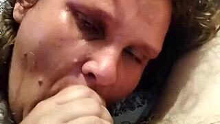 stacy passionately sucks cock before getting fucked missionary and covered in cum