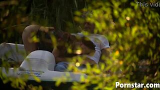 Horny Babe Dru Berrymore Sucks Cock Outdoors