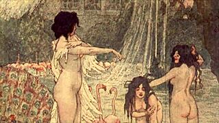 Vintage Erotic Illustration From Retro Era