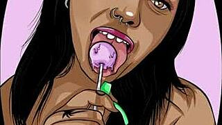 Check out this BBW lesbian threesome with face sitting and teasing