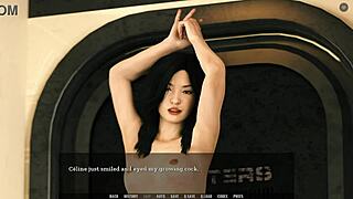 intriguing encounter with hot teen 18+ on spaceship in hentai game