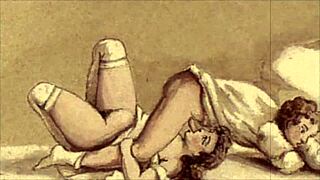 vintage erotic animation featuring retro hentai anime cartoons